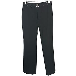1990s Vertigo Paris Low Waist Trousers Black Flared Pants